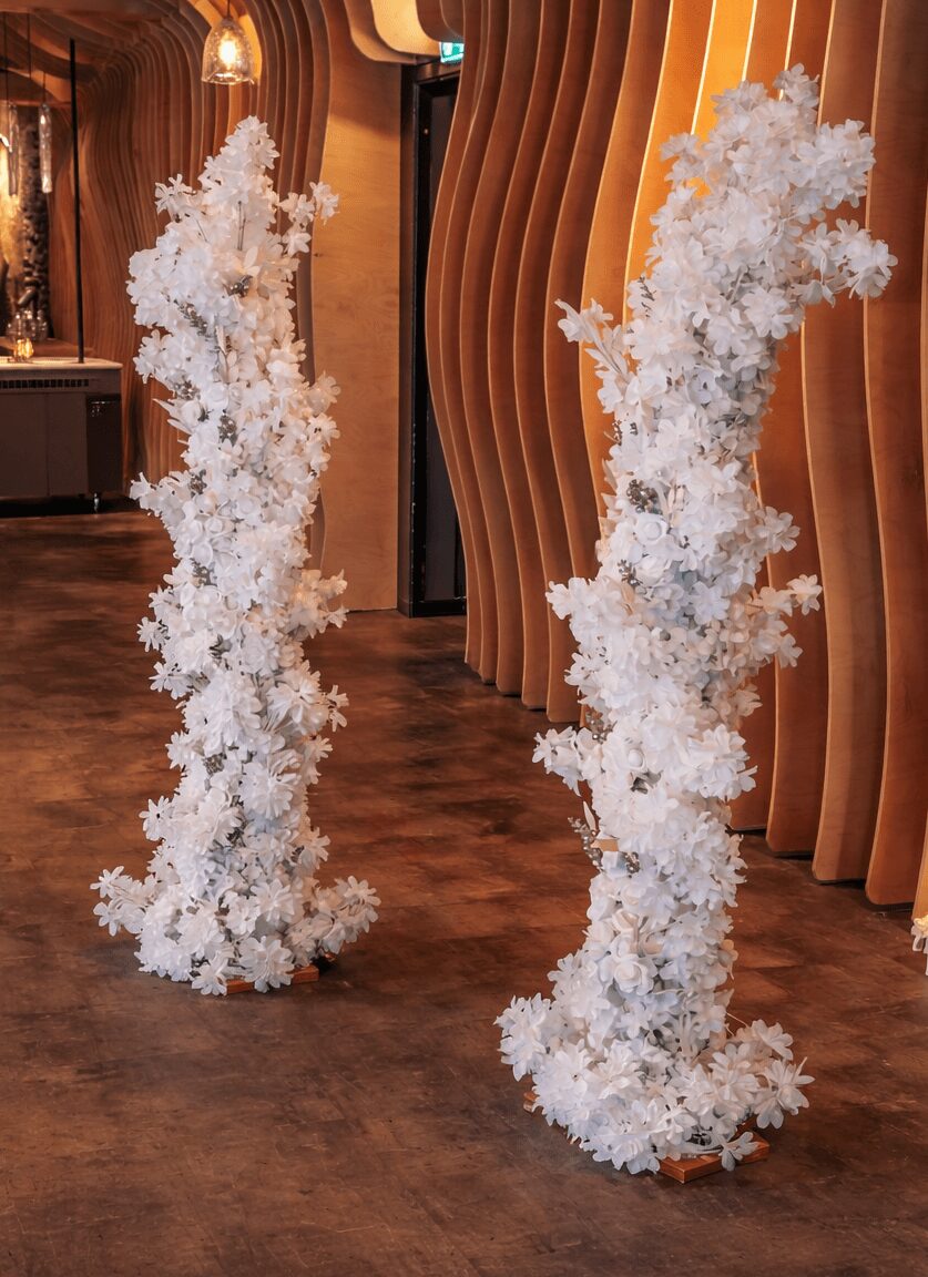2 Tall Flower Stands