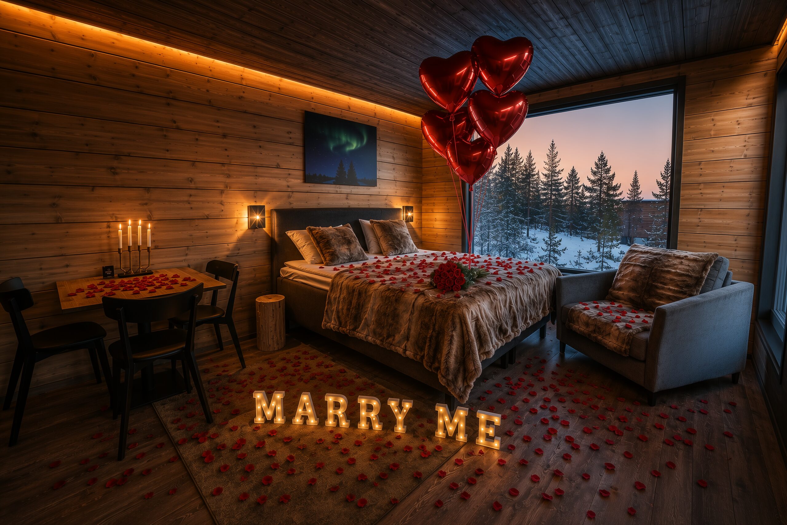 Aurora Hill Resort Small In-room Proposal package